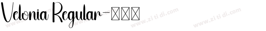 Velonia Regular字体转换